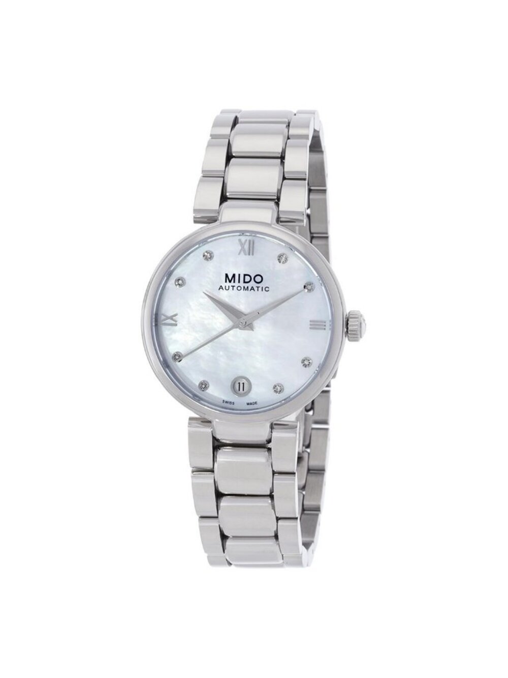 NWT Mido Baroncelli Automatic Mother of Pearl Dial Ladies Watch